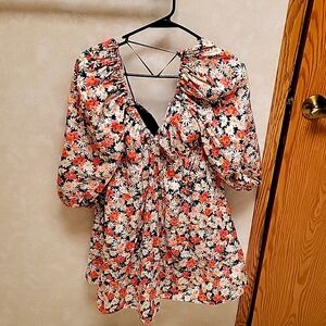 Floral Off the Shoulder Dress